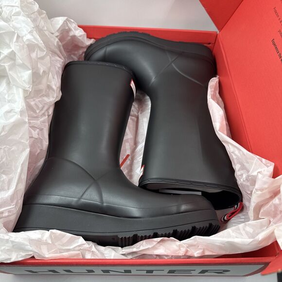 New In Box Women's Hunter Play Tall Boots Rain Boot Shoes BLACK Size: 8 US / 6UK - Picture 14 of 16